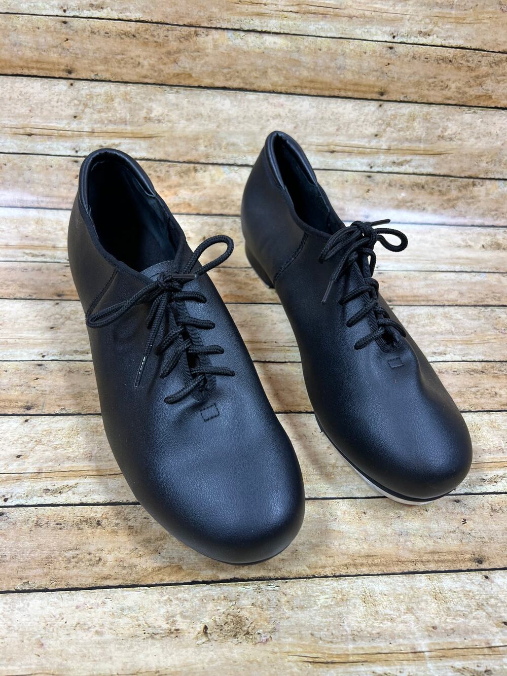 Theatricals Adult Lace Up Black Tap Shoes T9500 Size 10